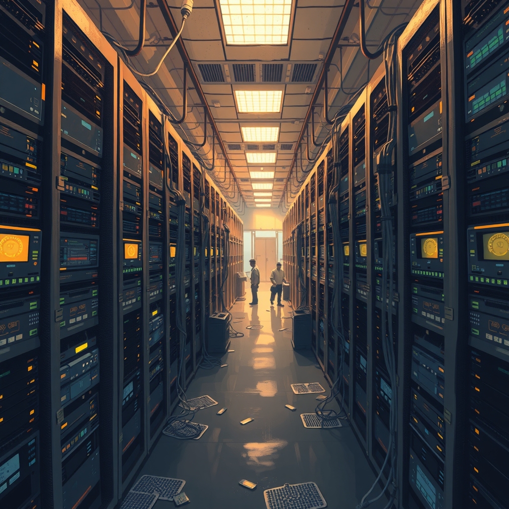 Technicians at work as domain rankings shift overnight